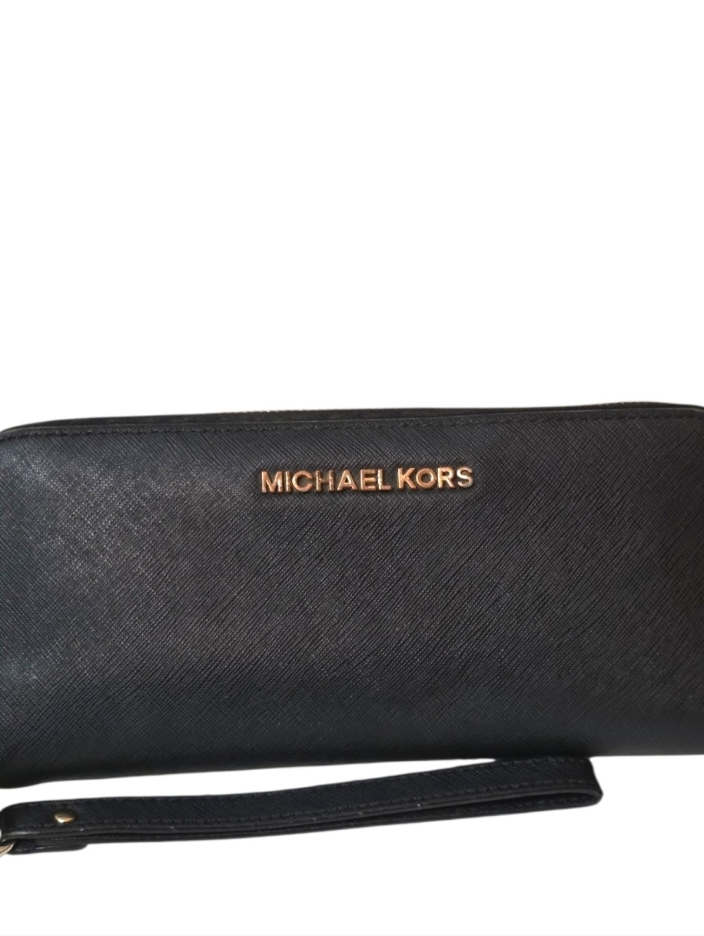 Michael Kors Large Selma Black Saffiano Leather Satchel + Lg Wallet Wristlet - Picture 15 of 16